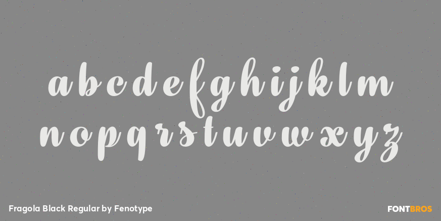 Fragola Black Regular Font Poster #3