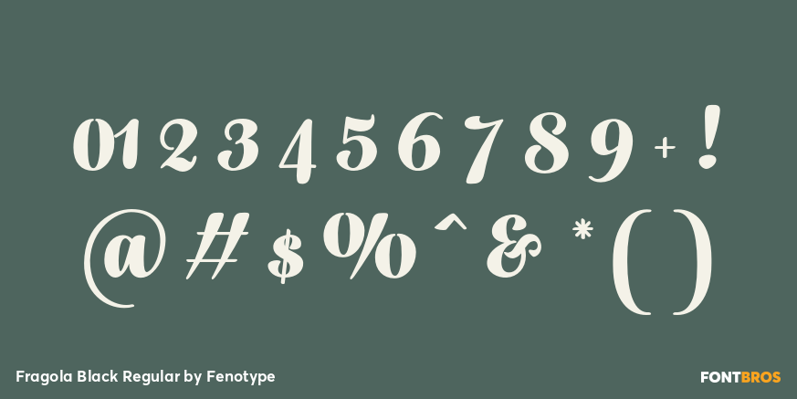 Fragola Black Regular Font Poster #4