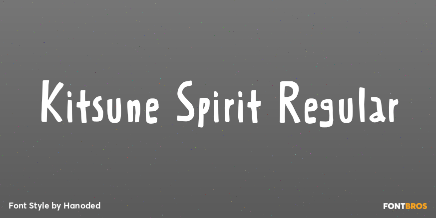 Kitsune Spirit Regular Font Poster #1