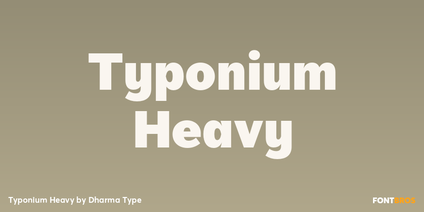 Typonium Heavy Poster