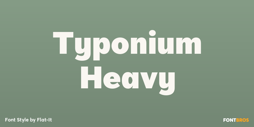 Typonium Heavy Poster