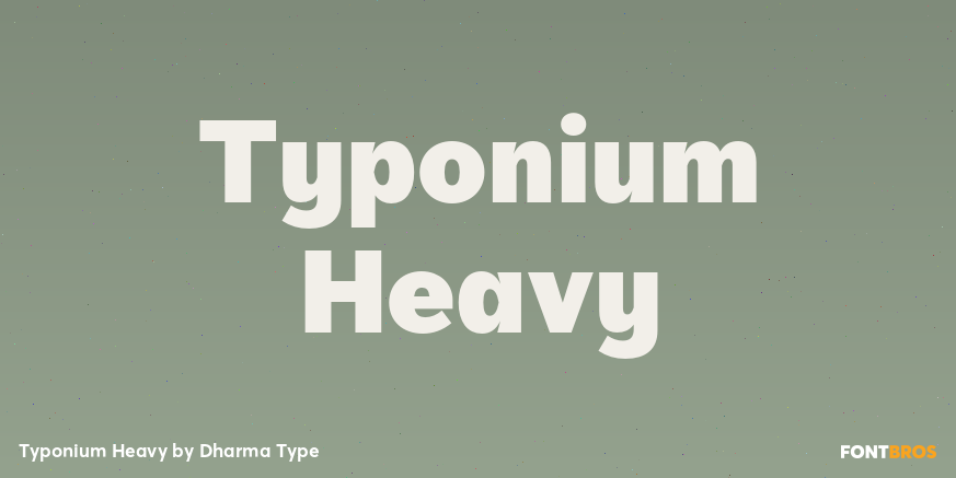 Typonium Heavy Poster