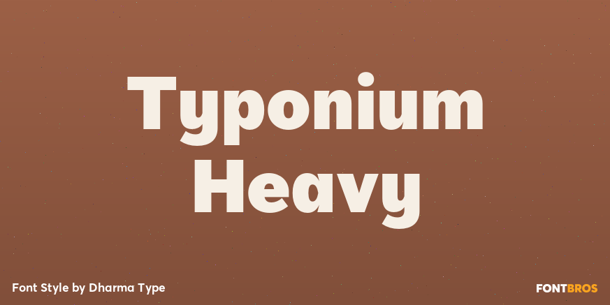 Typonium Heavy Poster