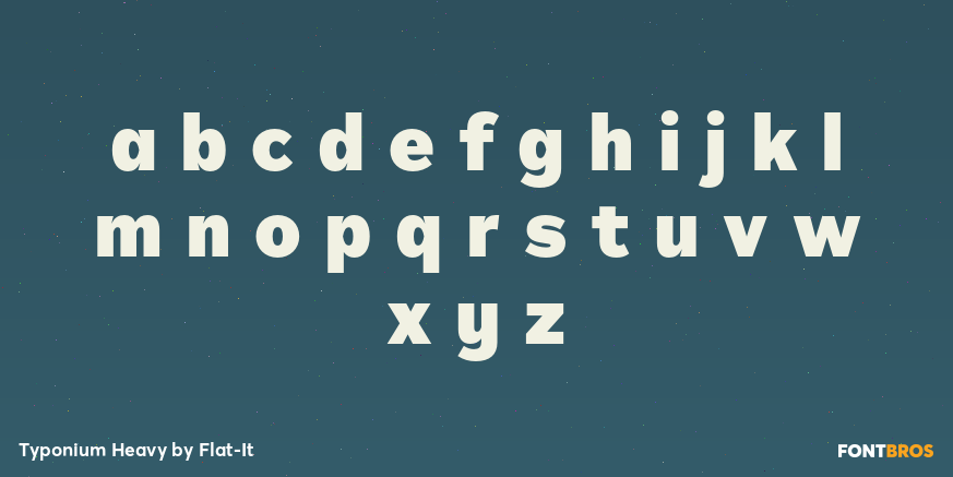 Typonium Heavy Font Poster #3