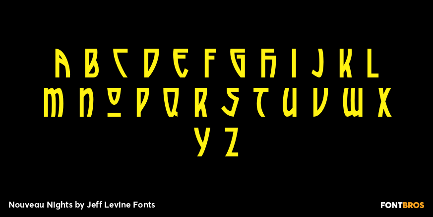 Nouveau Nights Font Poster #3