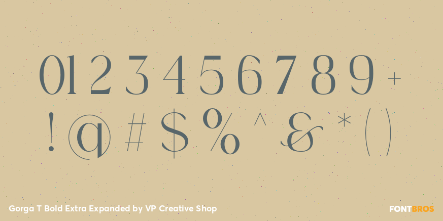 Gorga T Bold Extra Expanded Font Poster #4