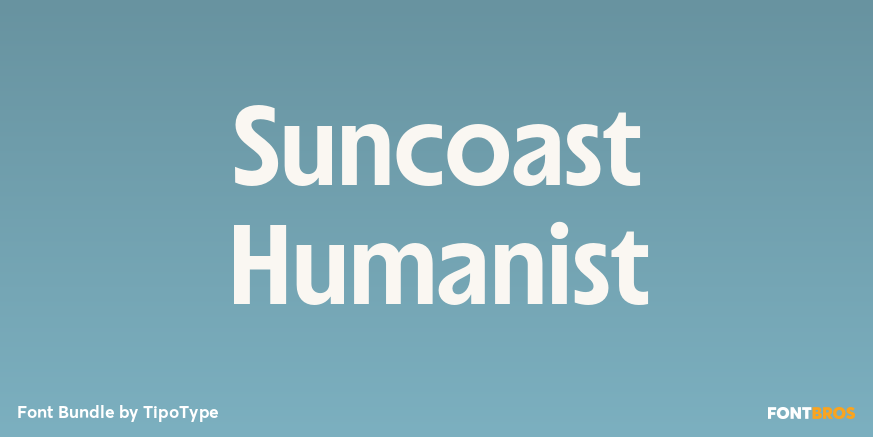 Suncoast Humanist Font Poster #1