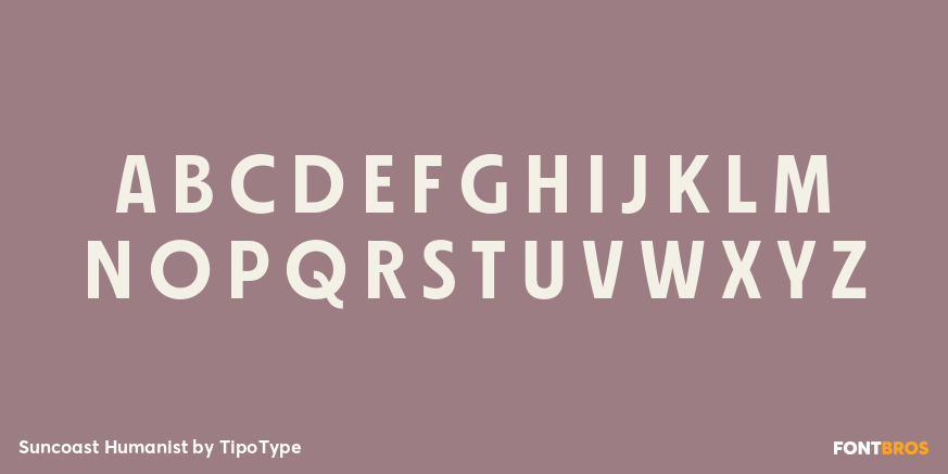 Suncoast Humanist Font Poster #2