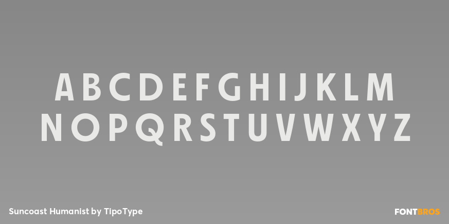 Suncoast Humanist Font Poster #1
