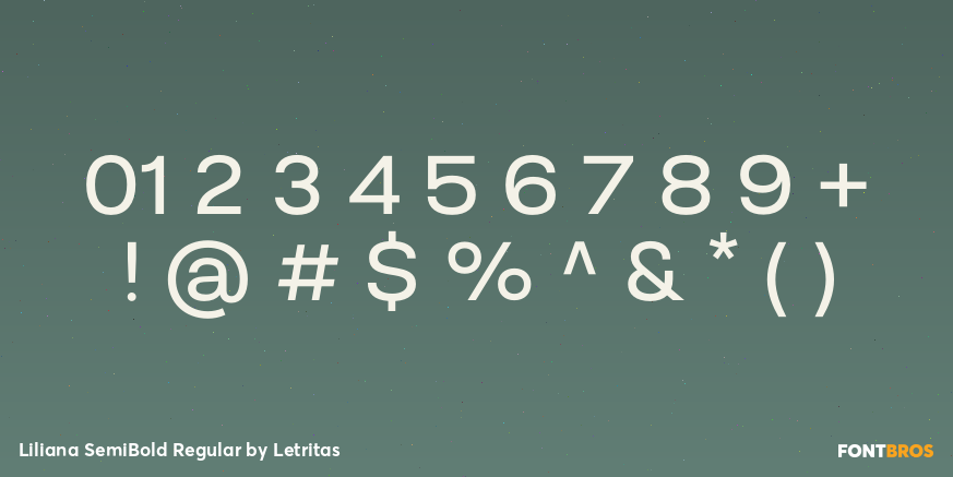 Liliana SemiBold Regular Font Poster #4