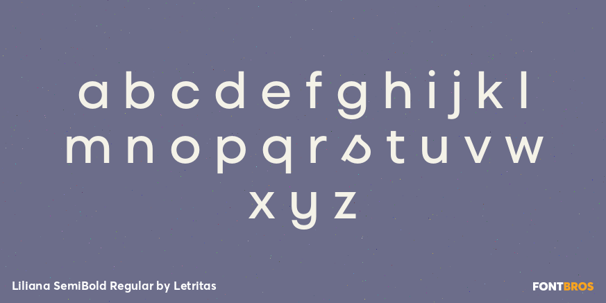 Liliana SemiBold Regular Font Poster #3