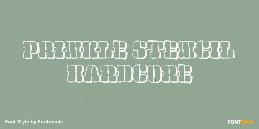 Prinkle Stencil Hardcore Poster