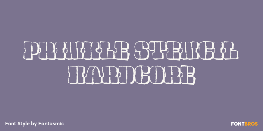 Prinkle Stencil Hardcore Poster