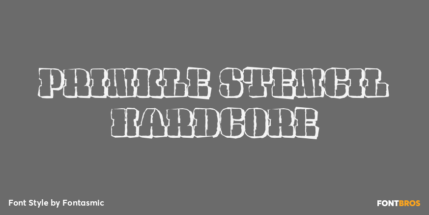 Prinkle Stencil Hardcore Poster