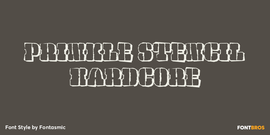 Prinkle Stencil Hardcore Poster