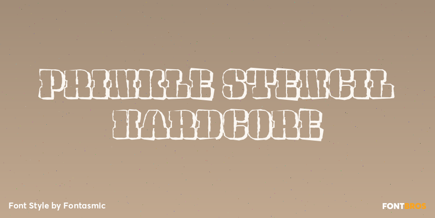 Prinkle Stencil Hardcore Poster