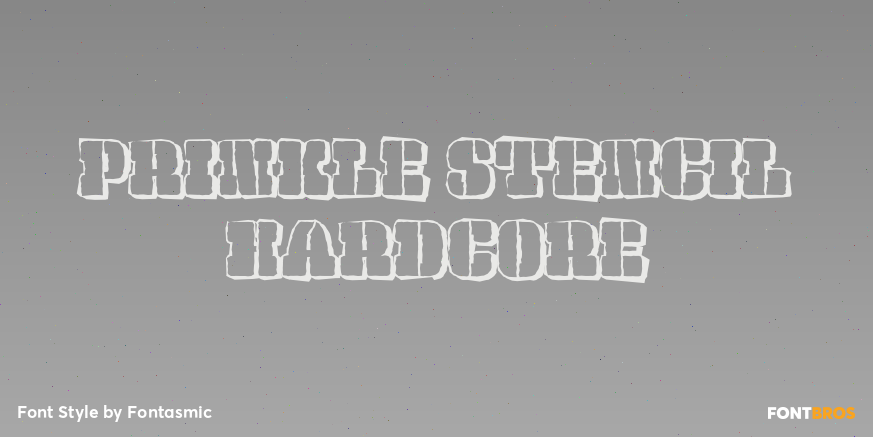 Prinkle Stencil Hardcore Poster