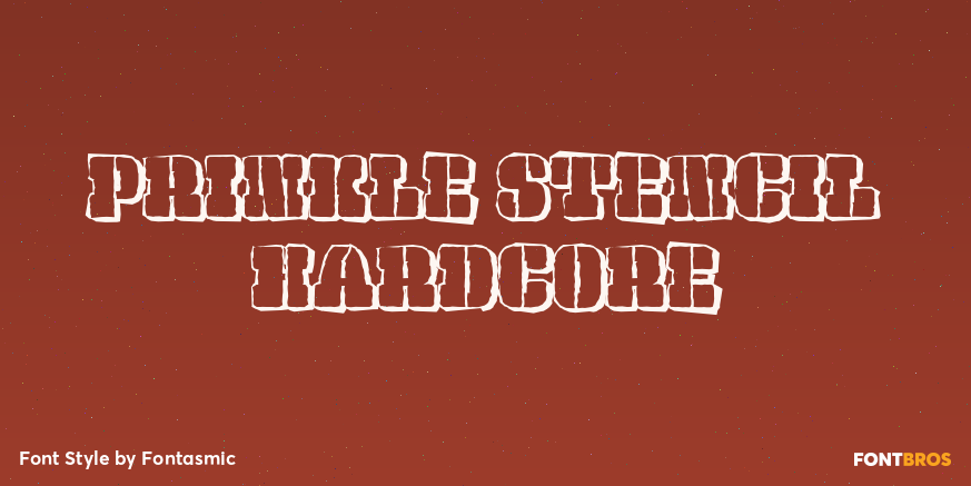 Prinkle Stencil Hardcore Poster