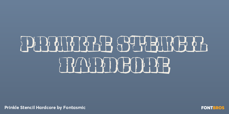 Prinkle Stencil Hardcore Poster