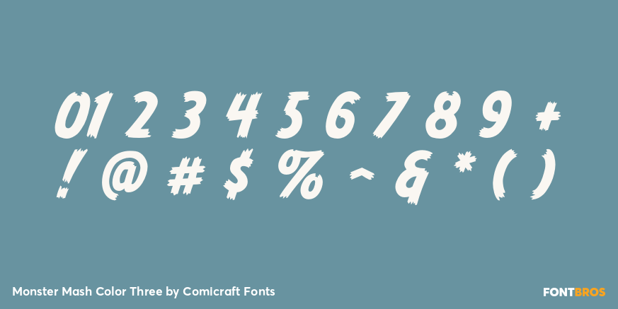 Monster Mash Color Three Font Poster #1