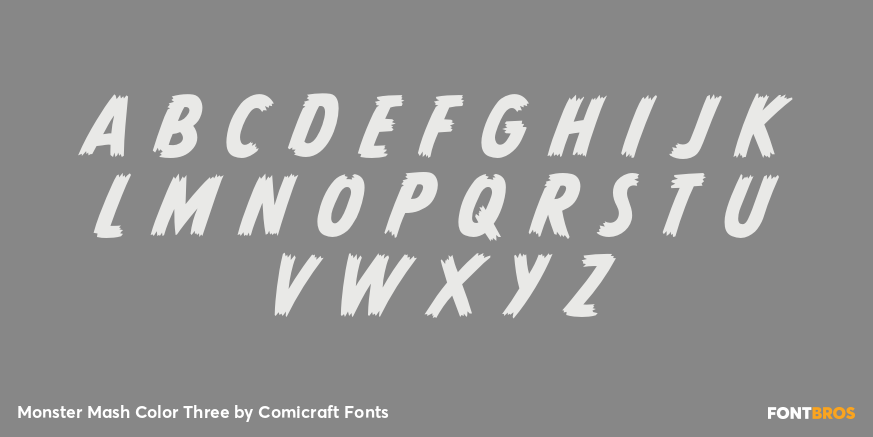 Monster Mash Color Three Font Poster #1