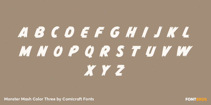 Monster Mash Color Three Font Poster #1
