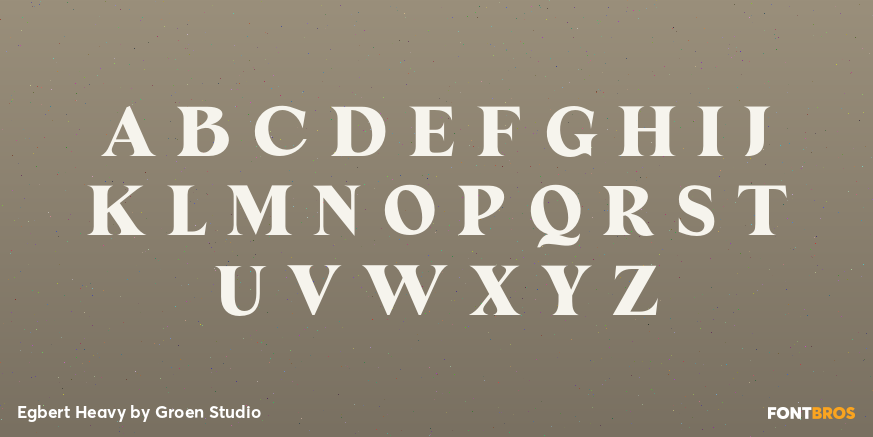 Egbert Heavy Font Poster #2