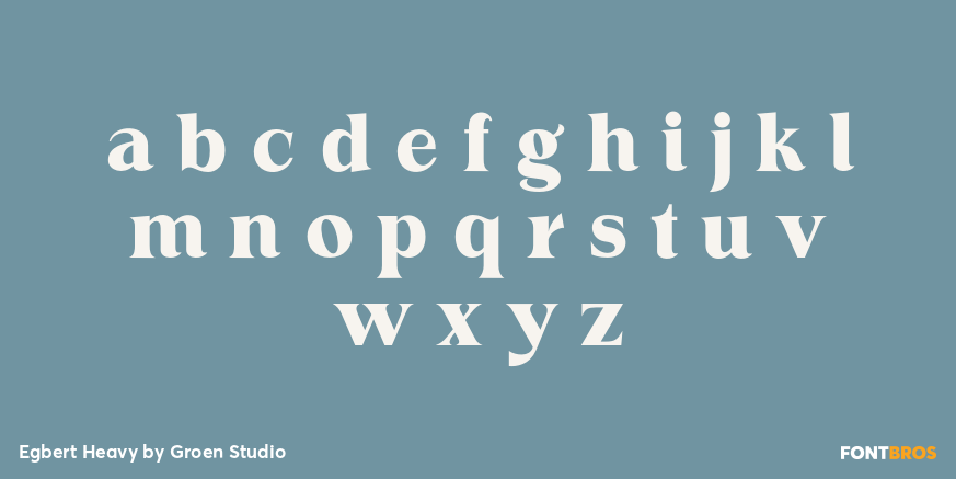 Egbert Heavy Font Poster #3