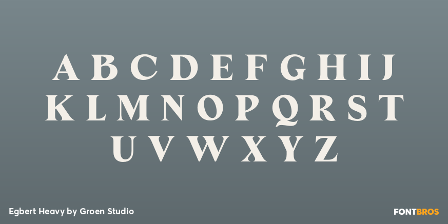 Egbert Heavy Font Poster #2