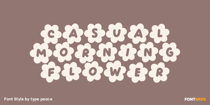 Casual Morning Flower Poster