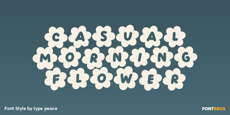 Casual Morning Flower Poster