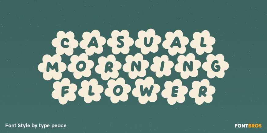 Casual Morning Flower Poster