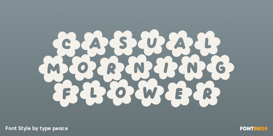 Casual Morning Flower Poster