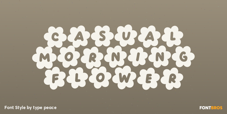 Casual Morning Flower Poster