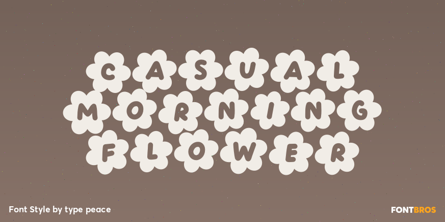Casual Morning Flower Poster