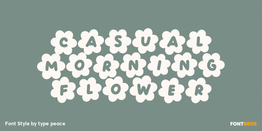 Casual Morning Flower Poster