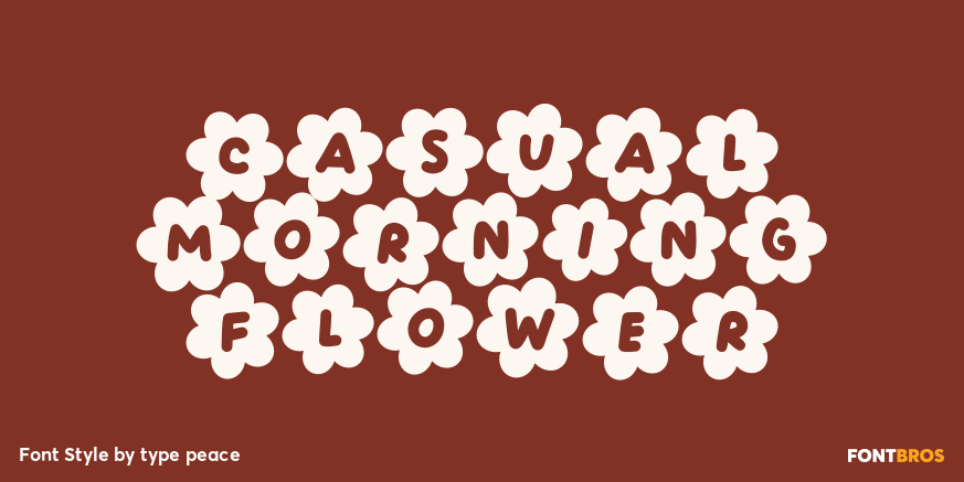 Casual Morning Flower Poster