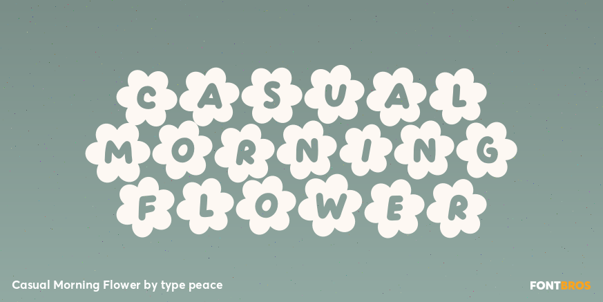 Casual Morning Flower Poster