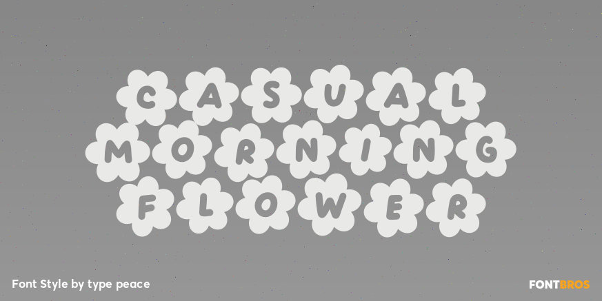 Casual Morning Flower Poster