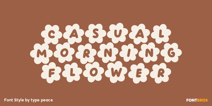 Casual Morning Flower Poster