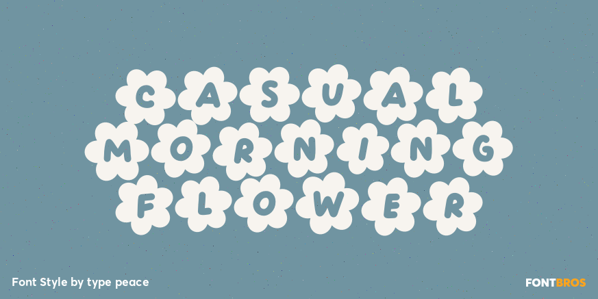 Casual Morning Flower Poster
