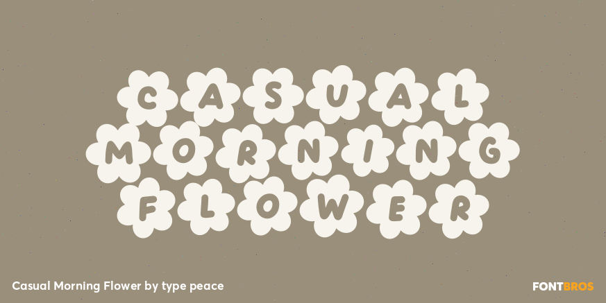 Casual Morning Flower Poster