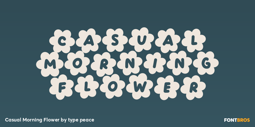 Casual Morning Flower Poster