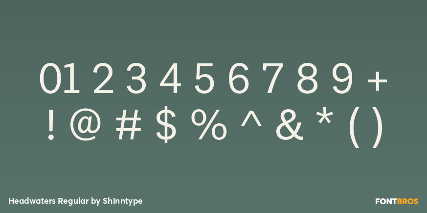 Headwaters Regular Font Poster #4