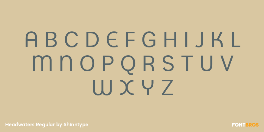 Headwaters Regular Font Poster #2