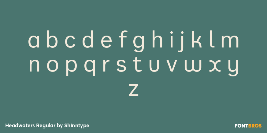 Headwaters Regular Font Poster #3