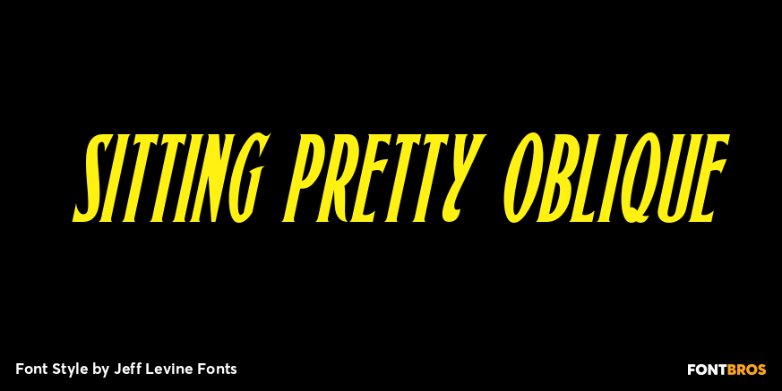 Sitting Pretty Oblique Poster