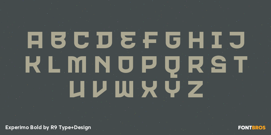 Experimo Bold Font Poster #2