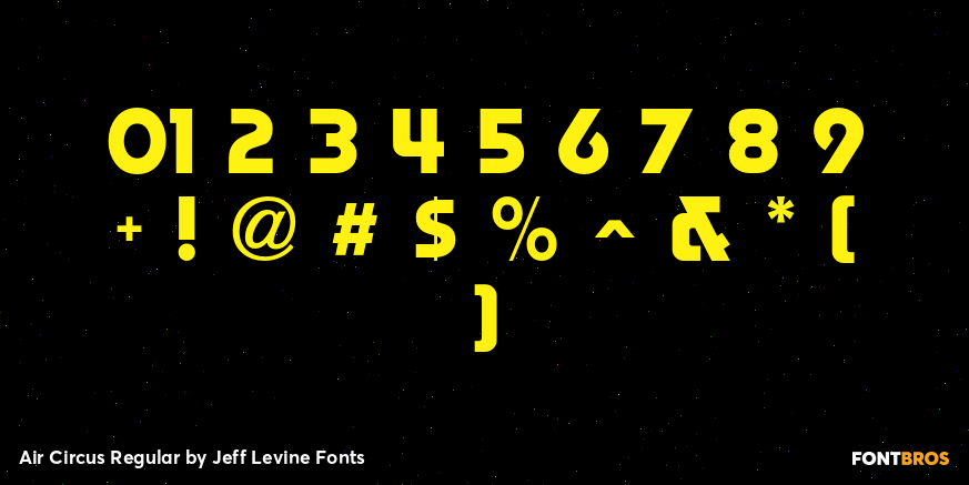 Air Circus Regular Font Poster #4