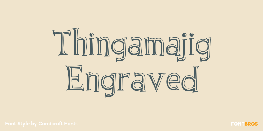 Thingamajig Engraved Poster